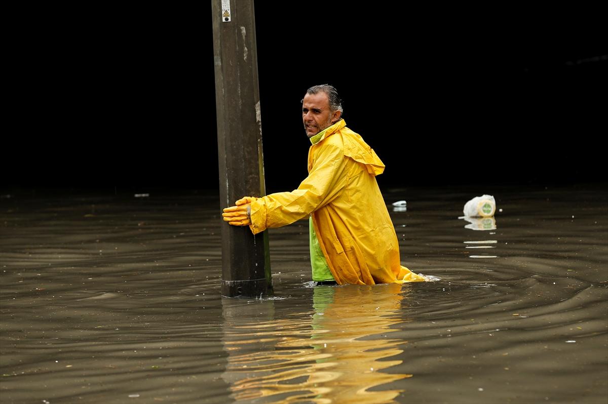 Başkent Ankara'dan sel kareleri