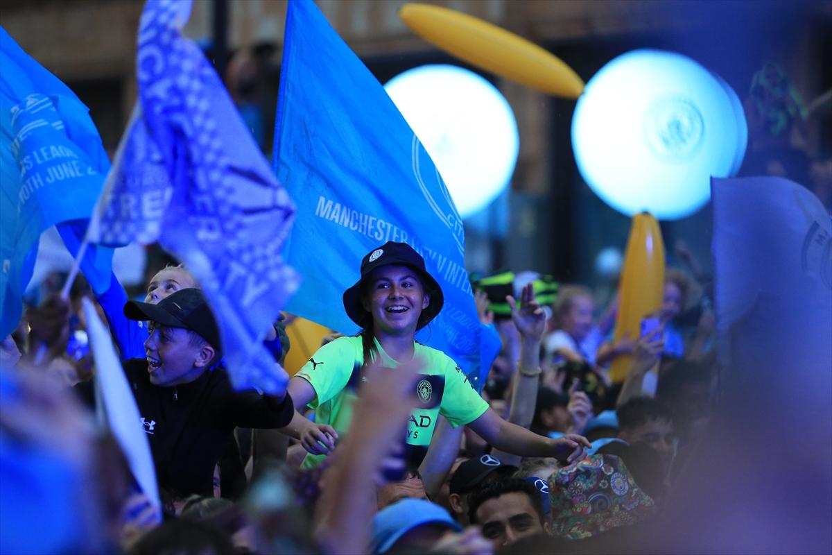 Şampiyon Manchester City, ülkesinde coşkuyla karşılandı