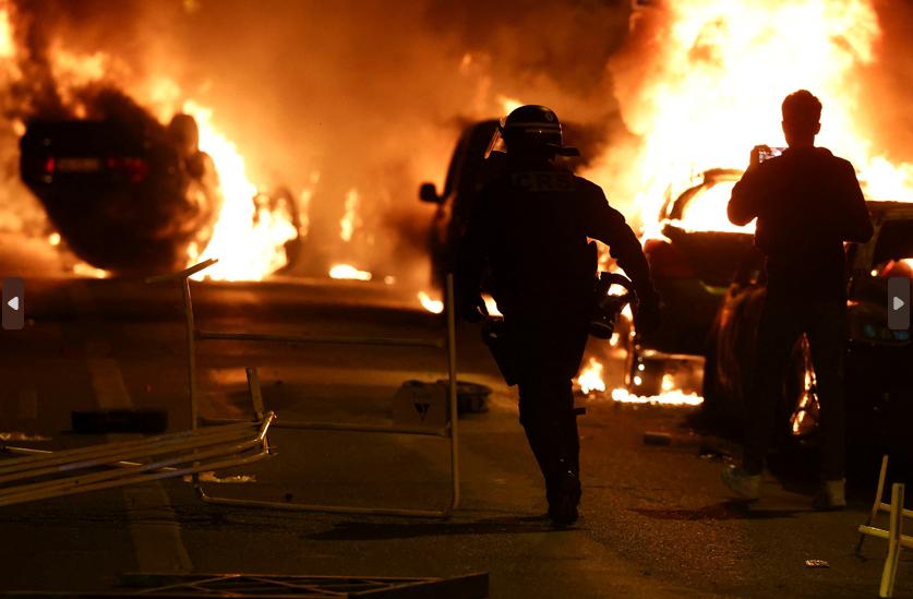 Fransa'da eylemlerin 6'ncı günü! Alev alev yanıyor