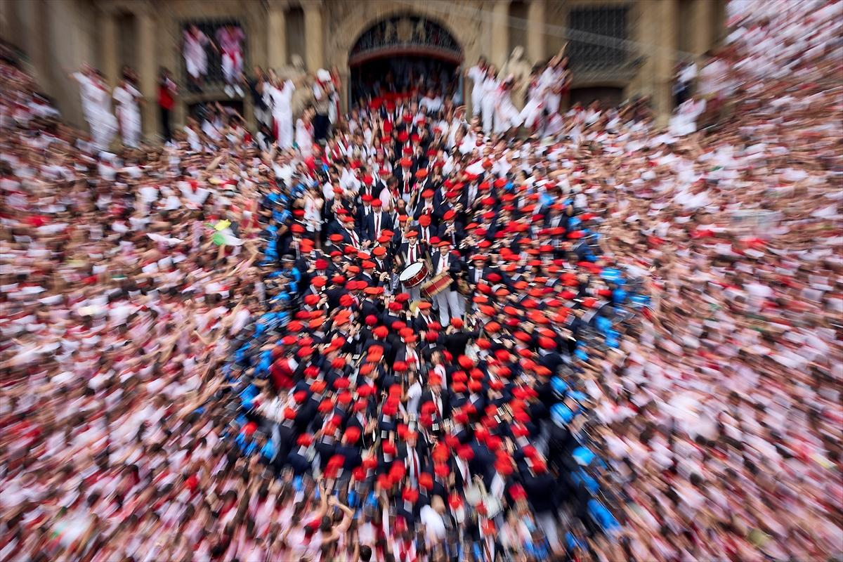 İspanya'nın ünlü San Fermin festivalinden kareler