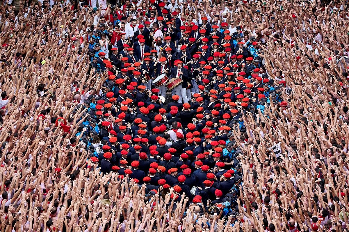 İspanya'nın ünlü San Fermin festivalinden kareler