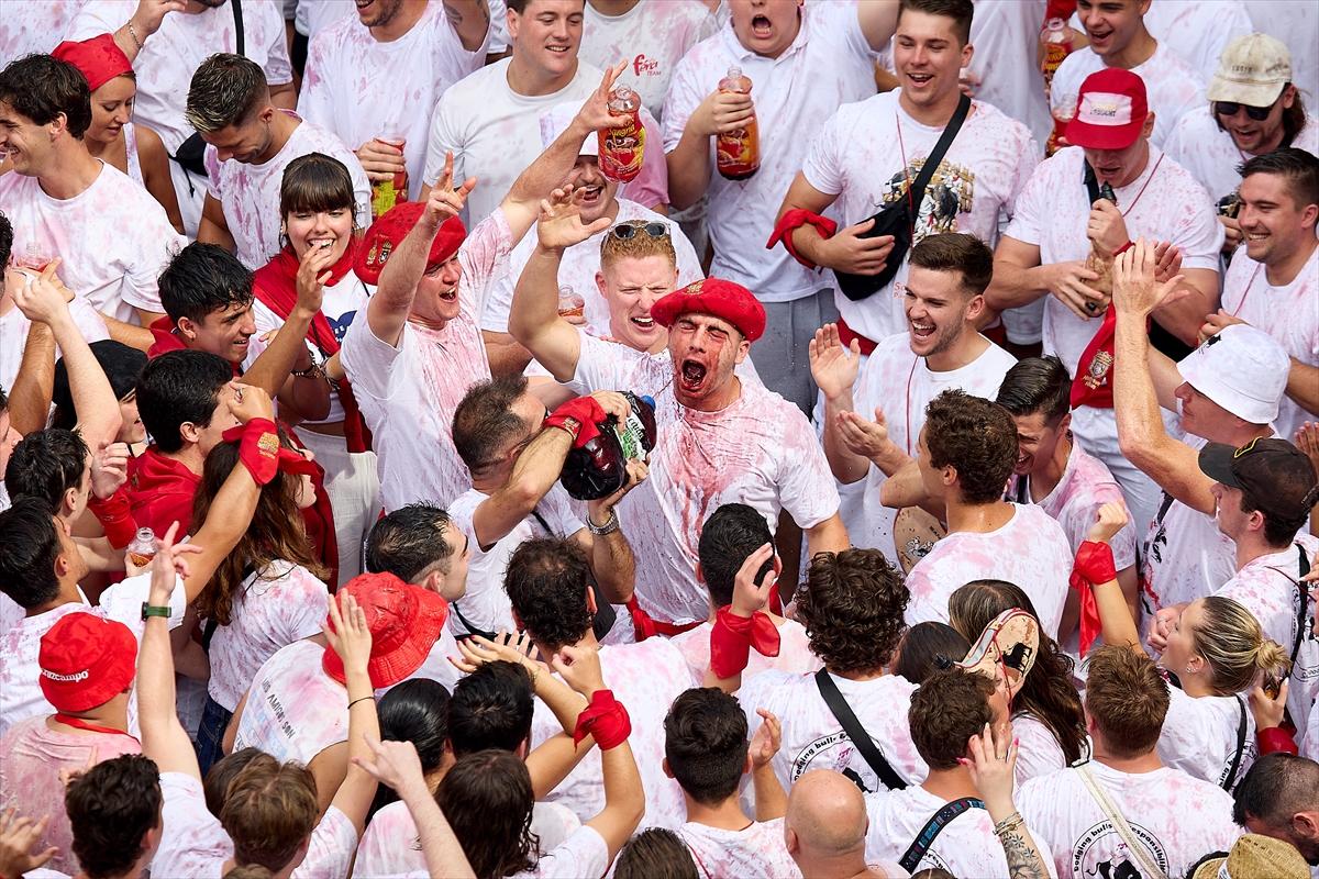 İspanya'nın ünlü San Fermin festivalinden kareler