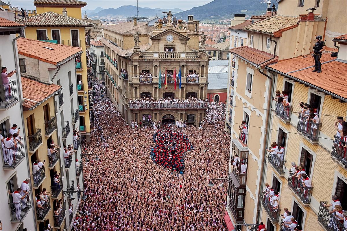 İspanya'nın ünlü San Fermin festivalinden kareler