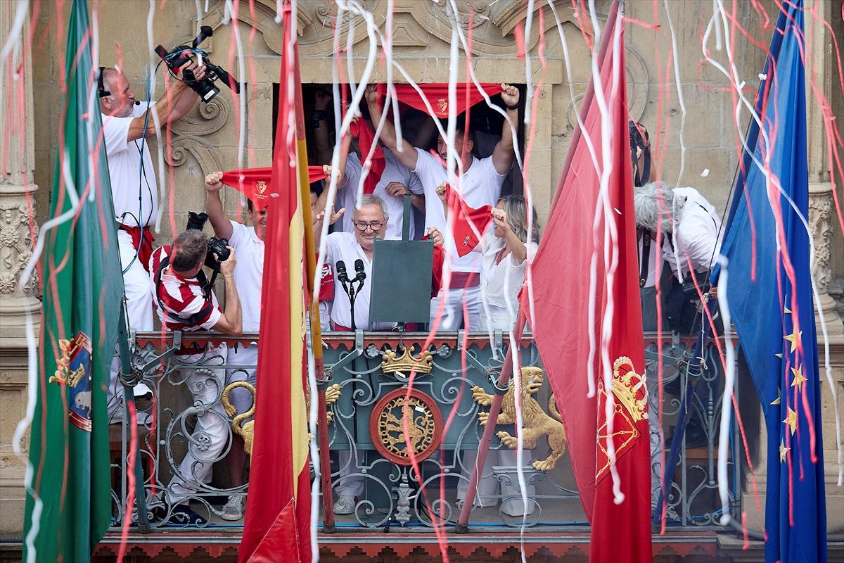 İspanya'nın ünlü San Fermin festivalinden kareler