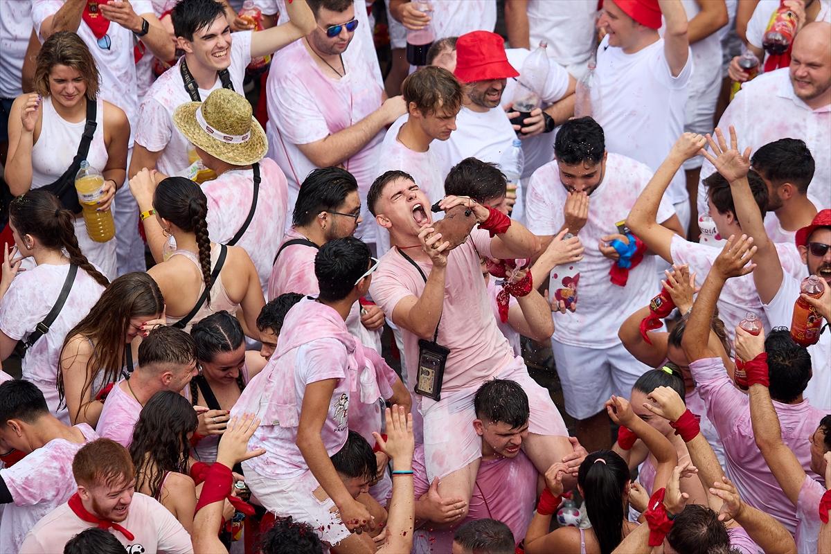 İspanya'nın ünlü San Fermin festivalinden kareler