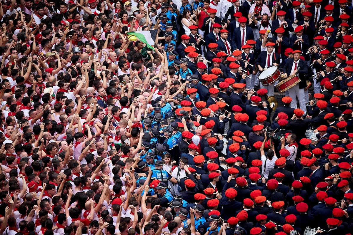 İspanya'nın ünlü San Fermin festivalinden kareler