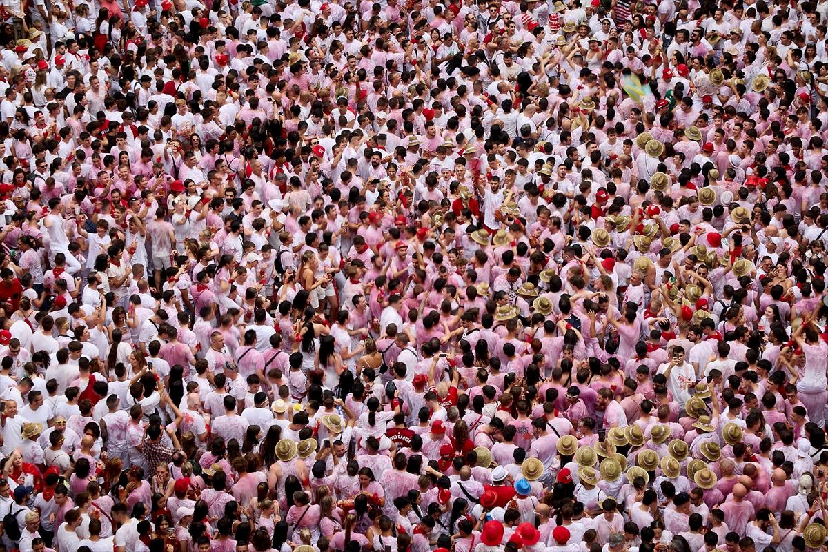 İspanya'nın ünlü San Fermin festivalinden kareler
