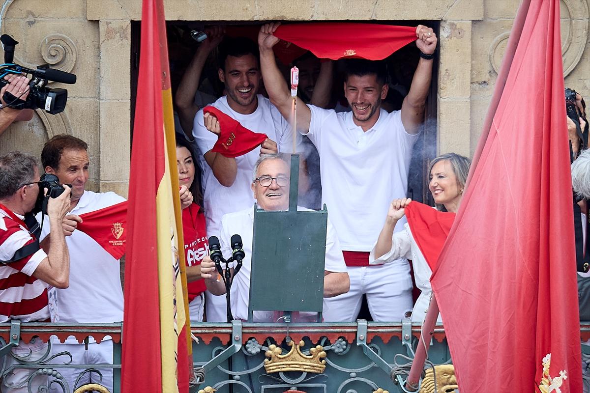 İspanya'nın ünlü San Fermin festivalinden kareler