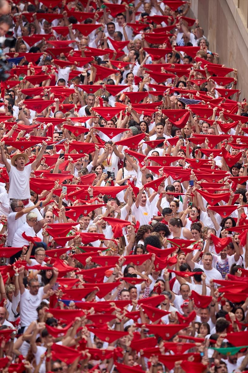 İspanya'nın ünlü San Fermin festivalinden kareler