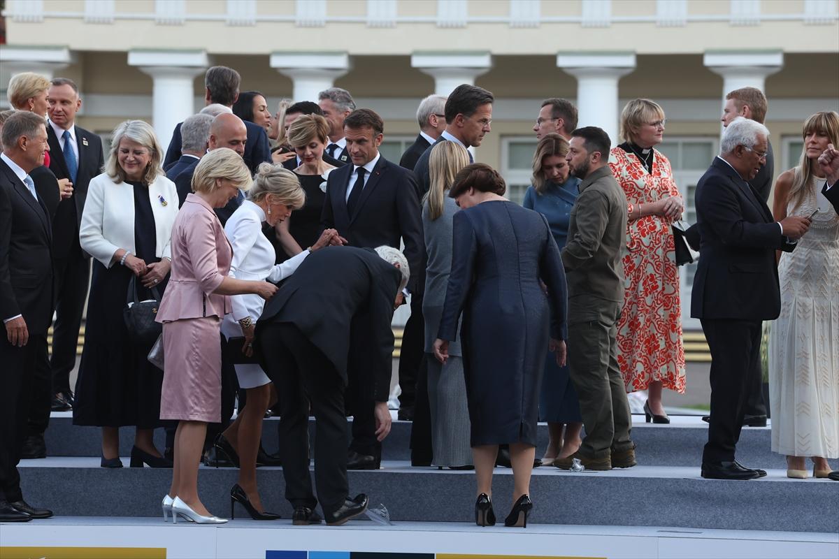 NATO Zirvesi'nde liderler ve eşleri yemekte buluştu