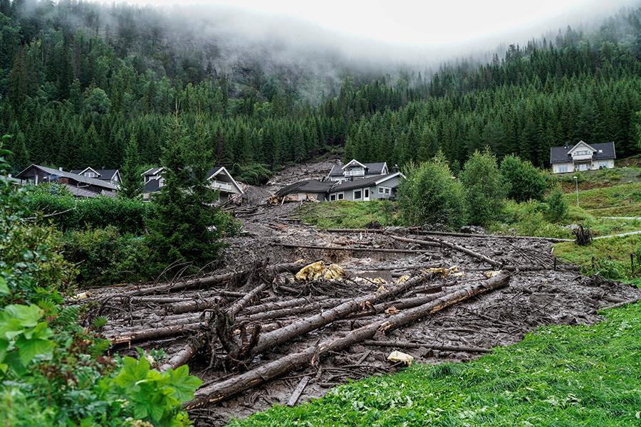 Norveç'te sel felaketi