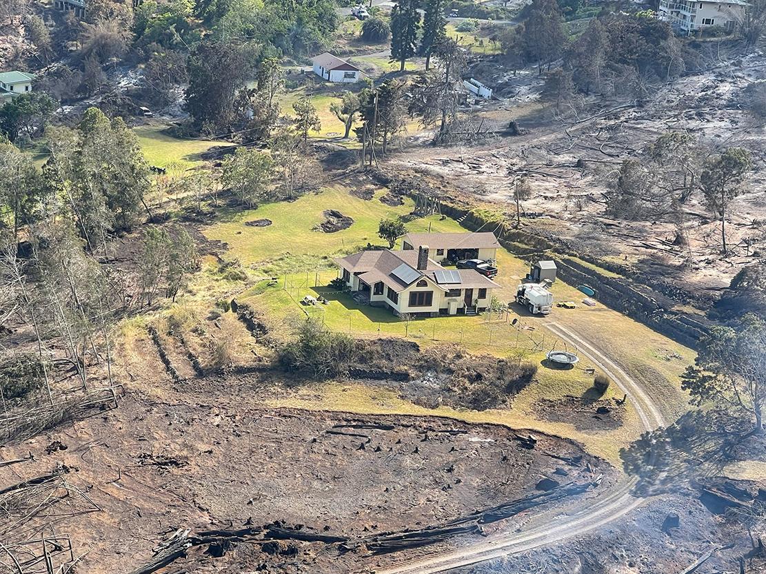 Hawaii'de orman yangını sonrası tahribatın büyüklüğü fotoğraflara yansıdı