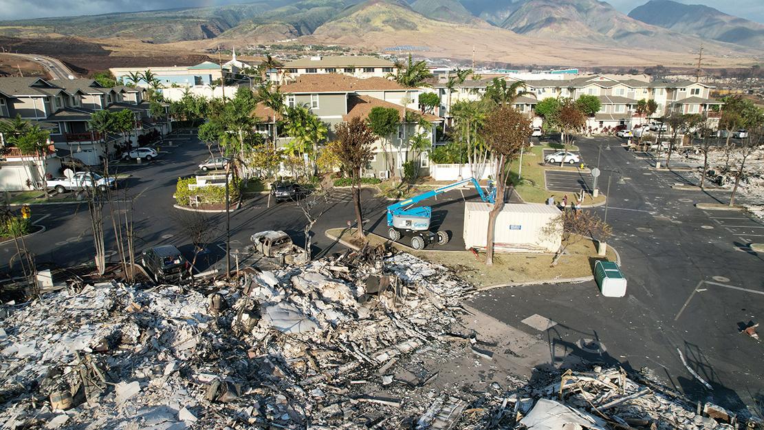Hawaii'de orman yangını sonrası tahribatın büyüklüğü fotoğraflara yansıdı