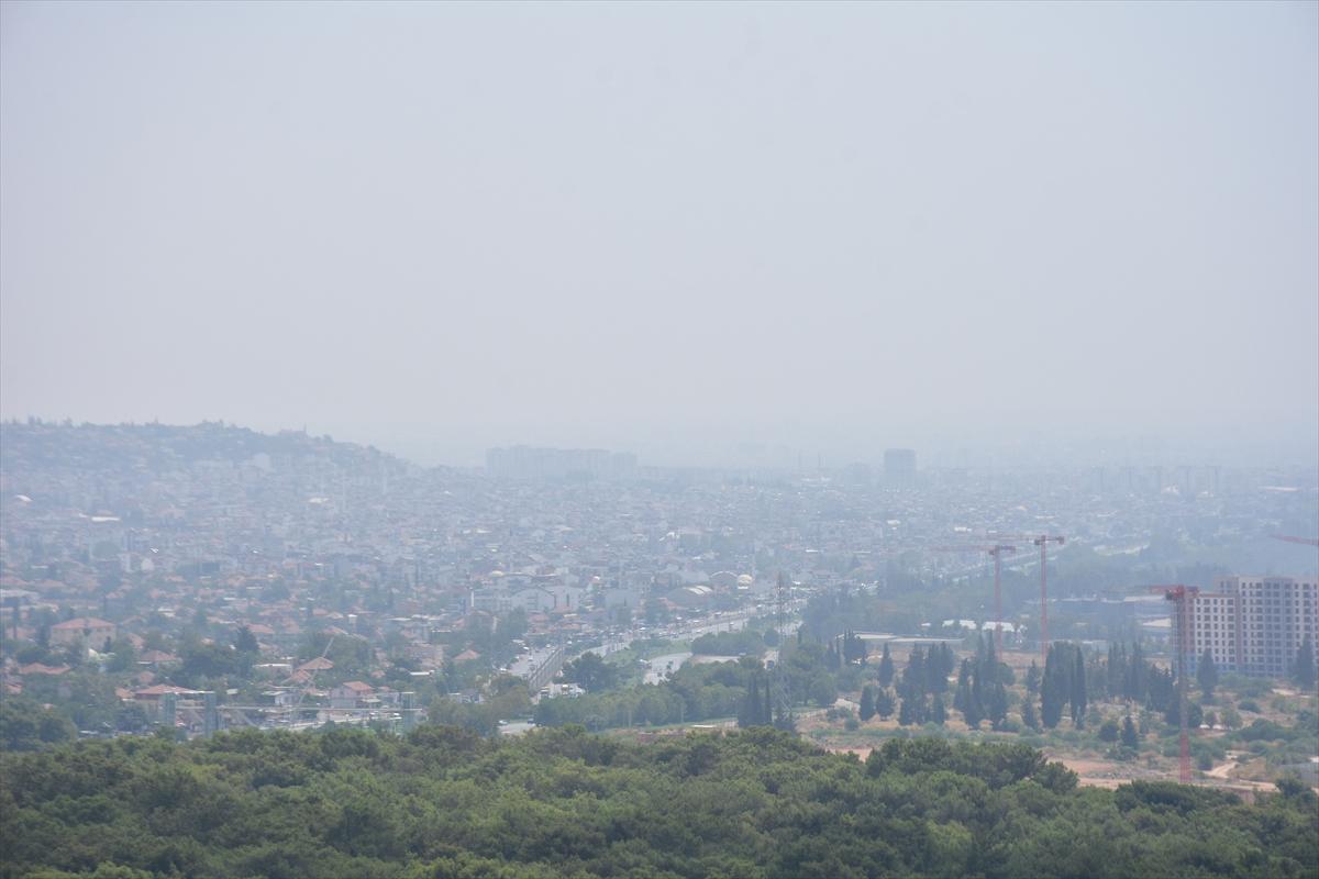 Antalya'daki yoğun nem bunalttı