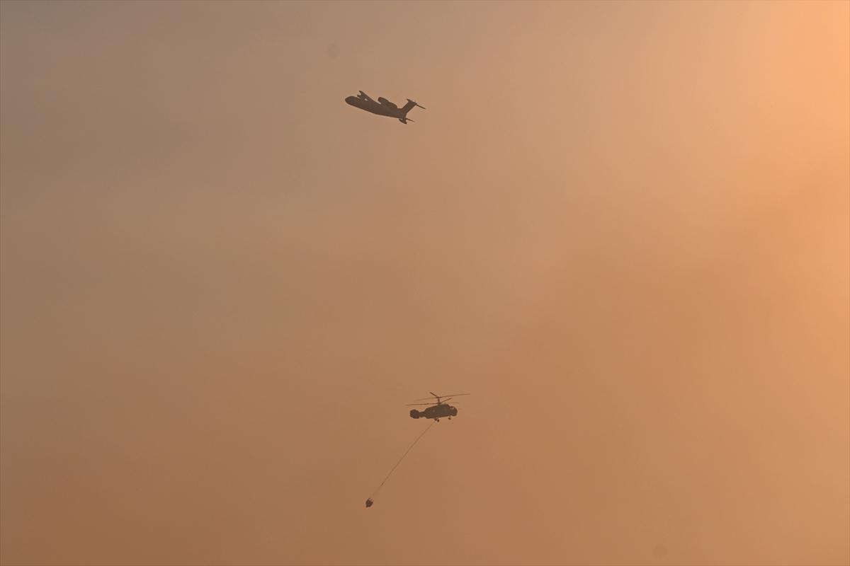 Çanakkale alevlere teslim oldu! Kare kare orman yangını...