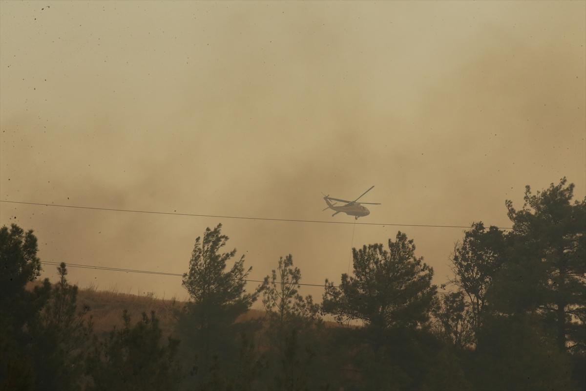 Kontrol altına alınan Çanakkale yangınından kareler