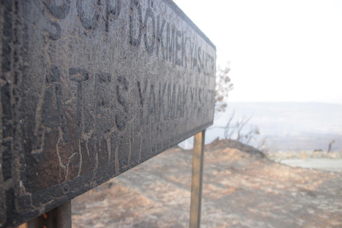 Çanakkale'de yangının ardından köyler küle döndü