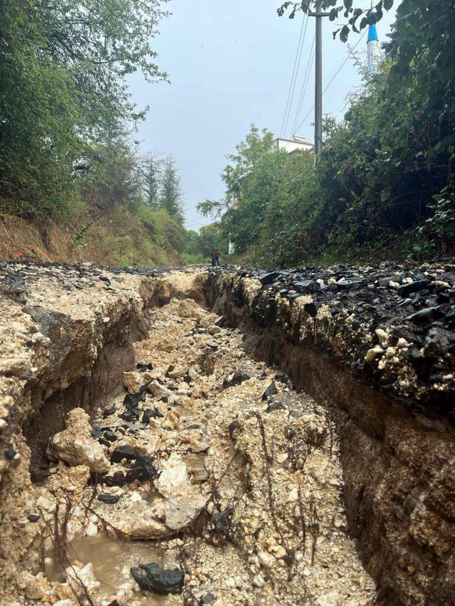 Kırklareli'de sağanak yağış sele sebep oldu