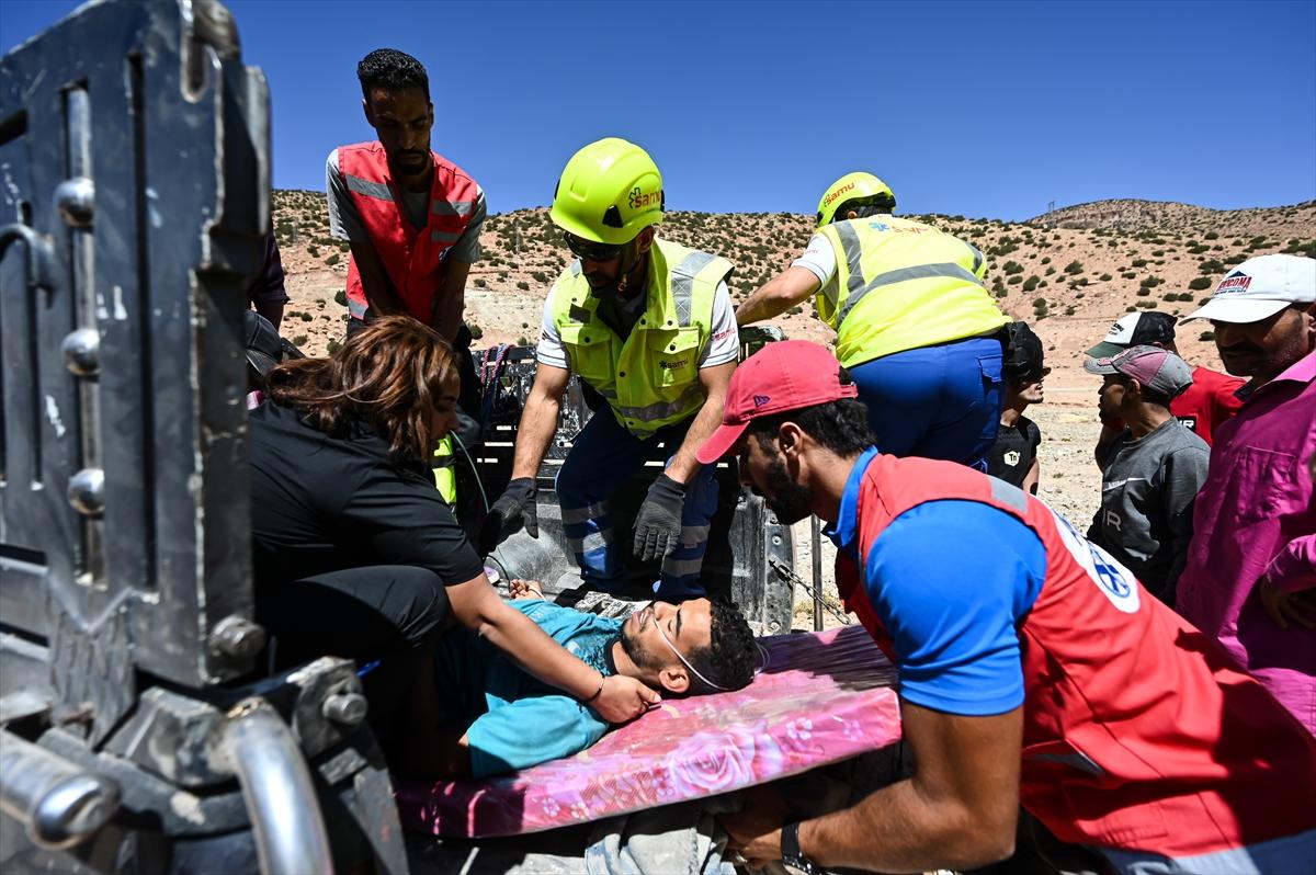 Deprem felaketi ile sarsılan Fas'tan yürek burkan kareler