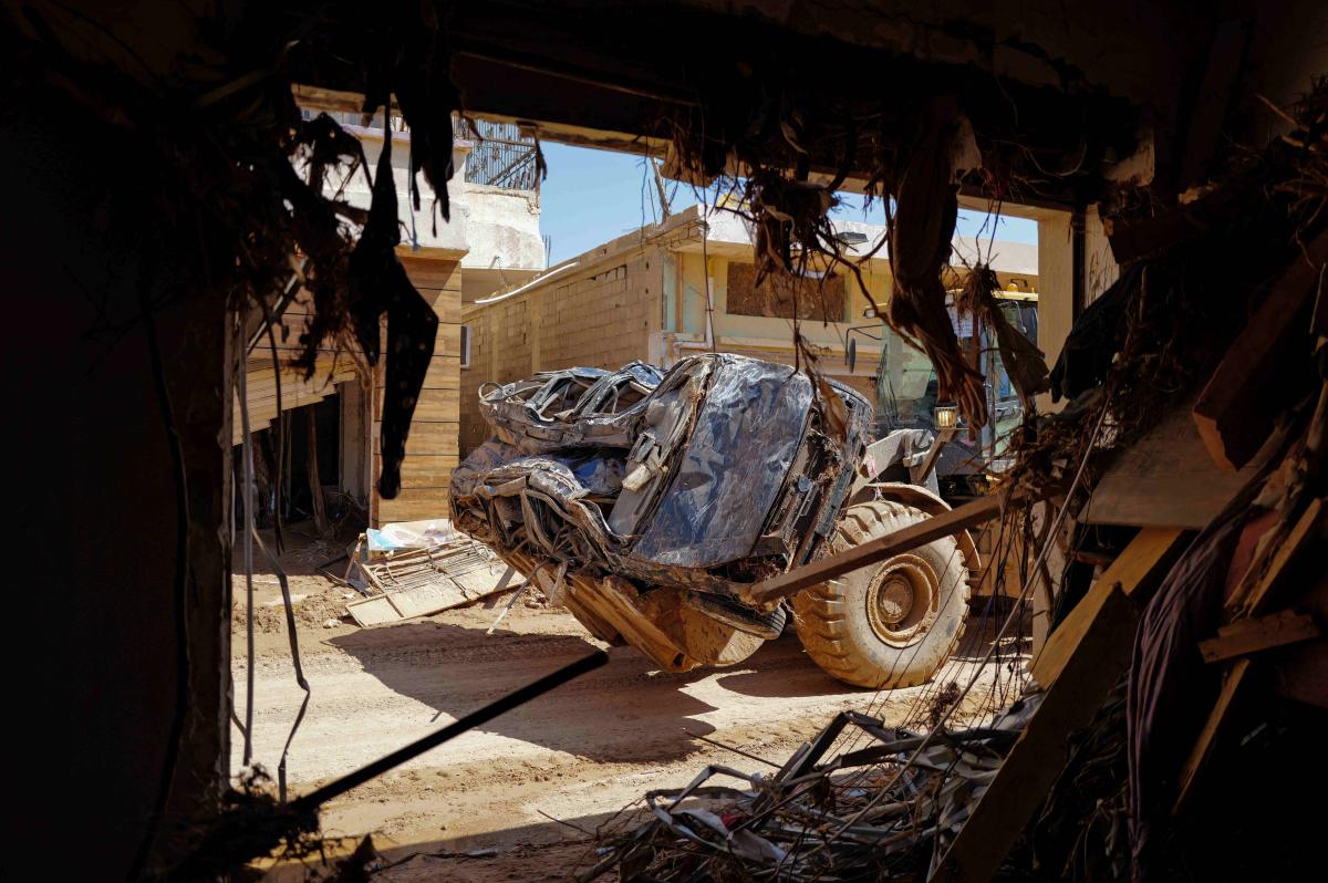 Sel felaketini yaşayan Libya'dan son görüntüler