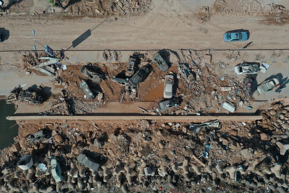 Libya'yı sel vurdu! 7'nci günde afetin izleri...