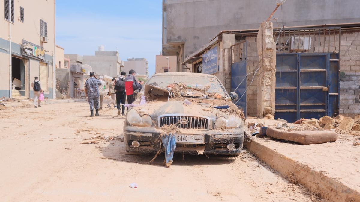 Ensonhaber, sel felaketinin yaşandığı Libya'da