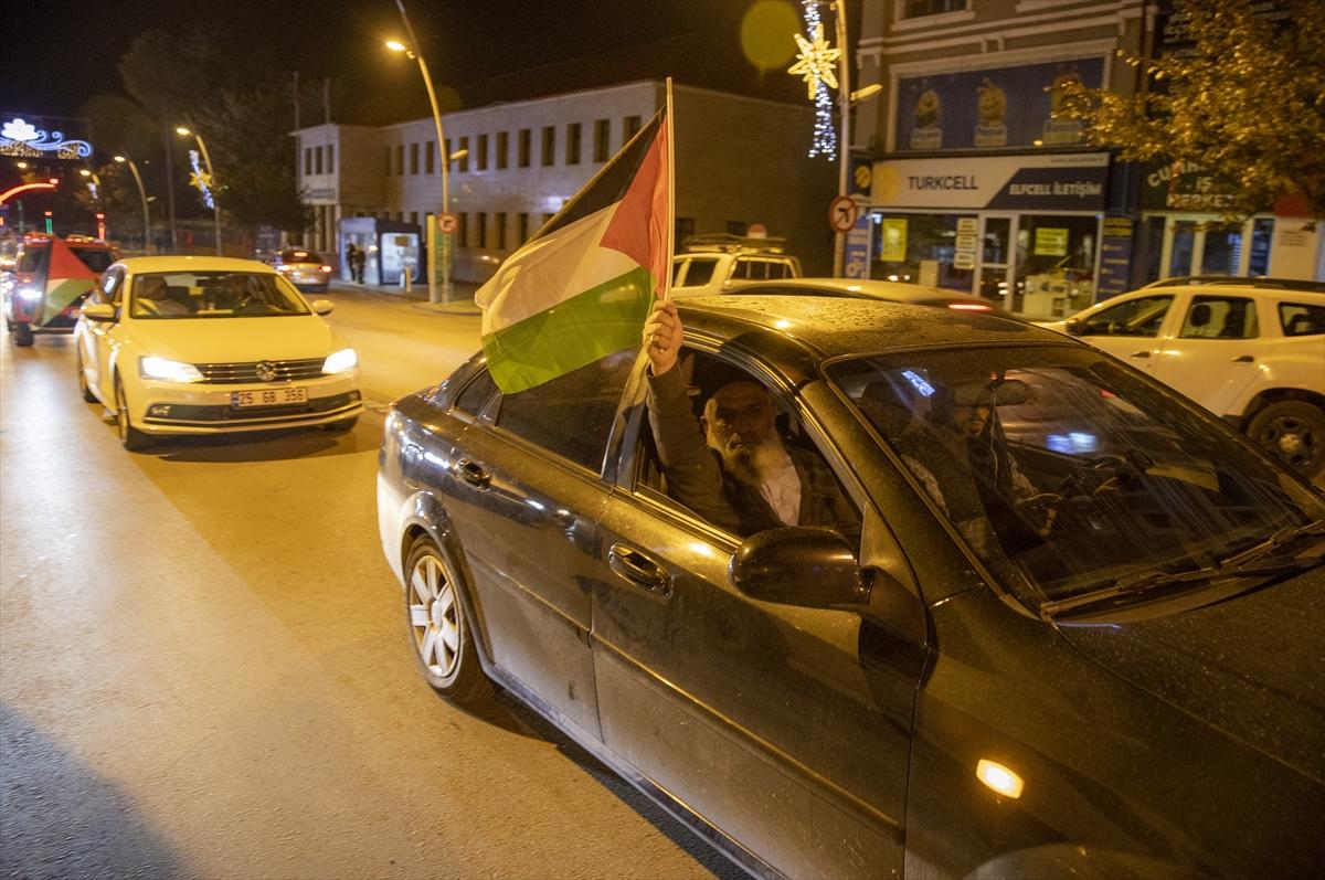 Yurt genelinde İsrail'in hastane saldırısı protesto edildi