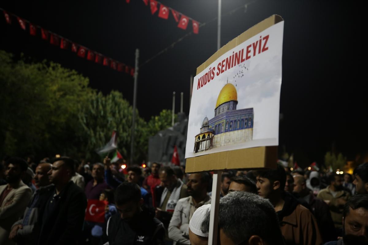 Yurt genelinde İsrail'in hastane saldırısı protesto edildi