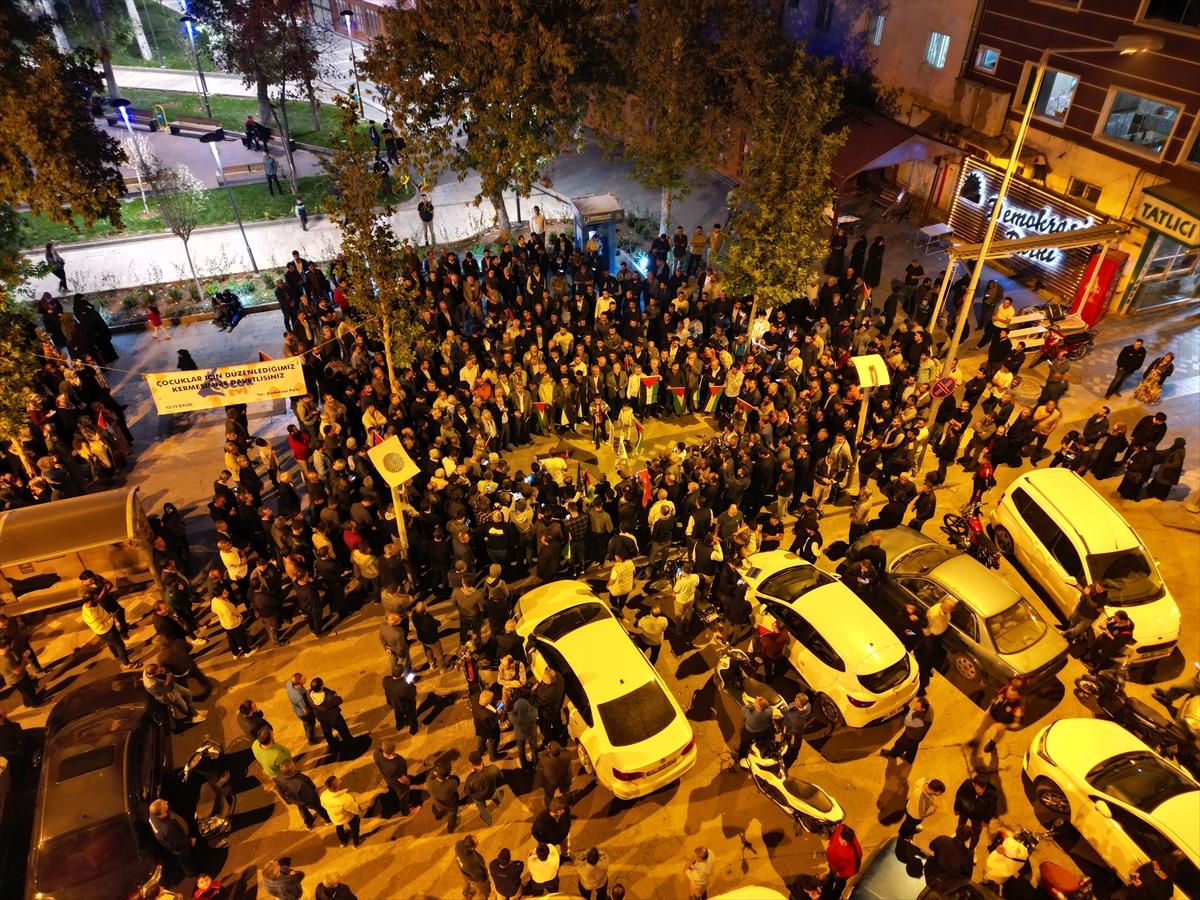 Yurt genelinde İsrail'in hastane saldırısı protesto edildi