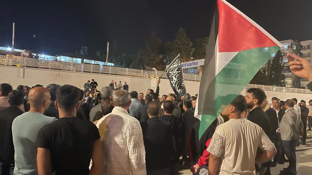 Yurt genelinde İsrail'in hastane saldırısı protesto edildi