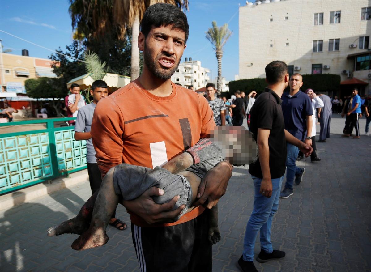 Gazze saldırılarında 12'nci gün: Acının kareleri