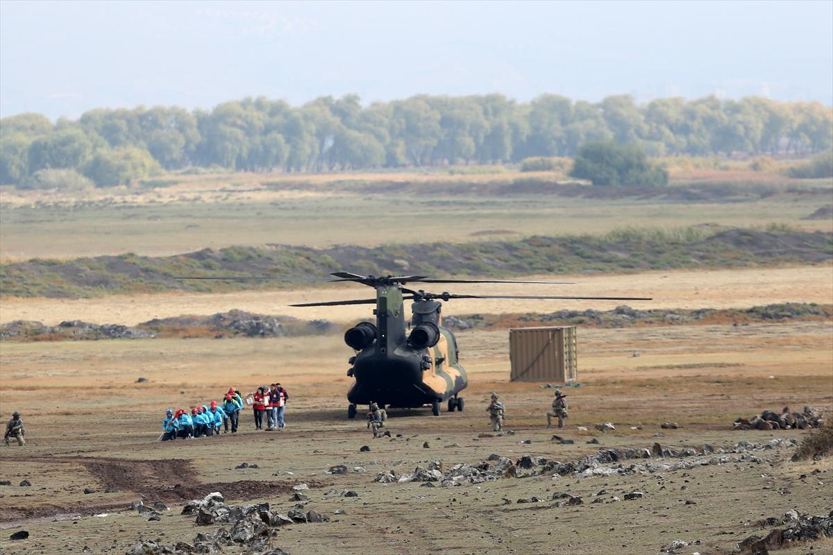 Kayseri'de nefes kesen tatbikat