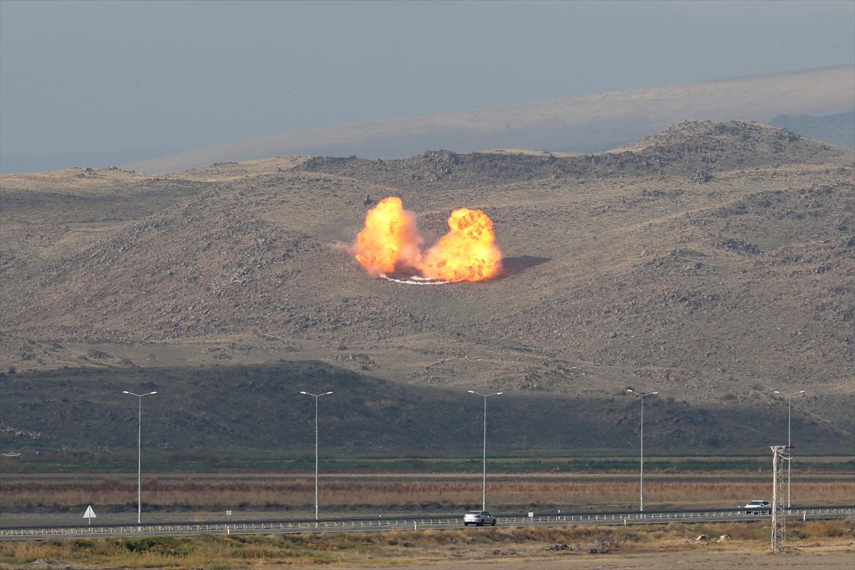 Kayseri'de nefes kesen tatbikat