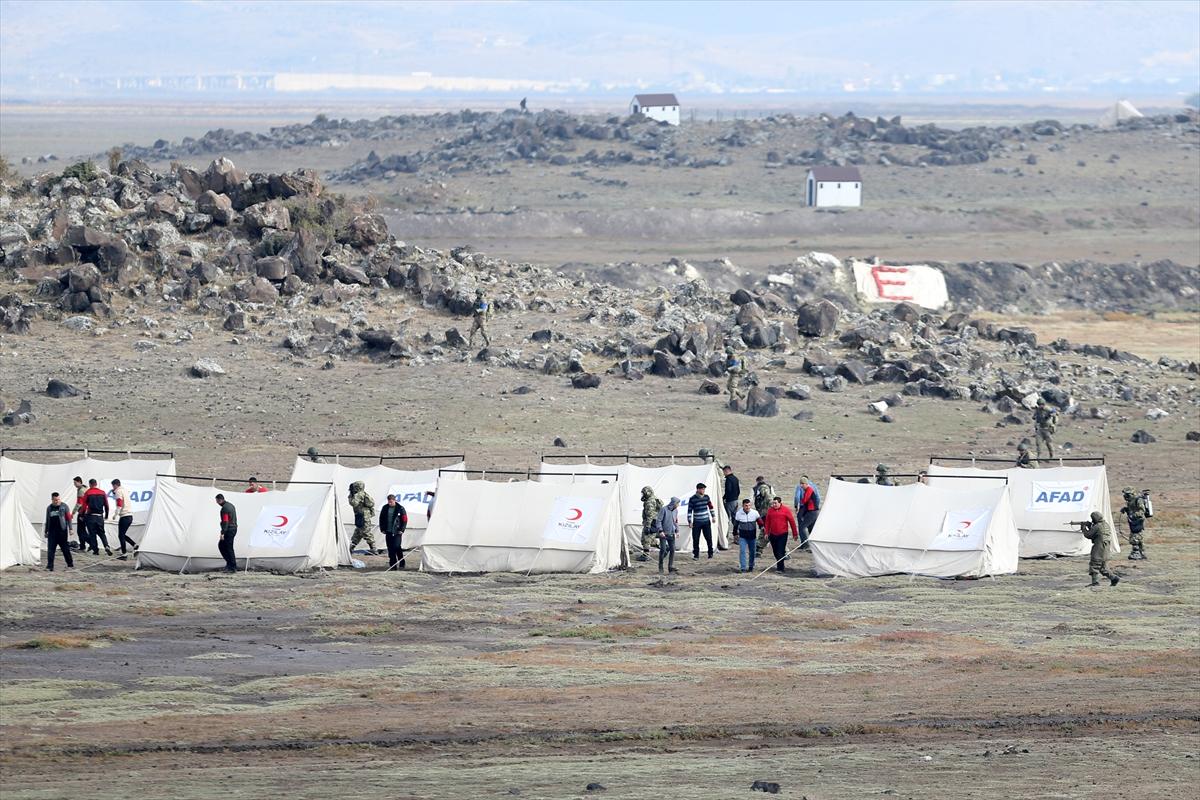 Kayseri'de nefes kesen tatbikat