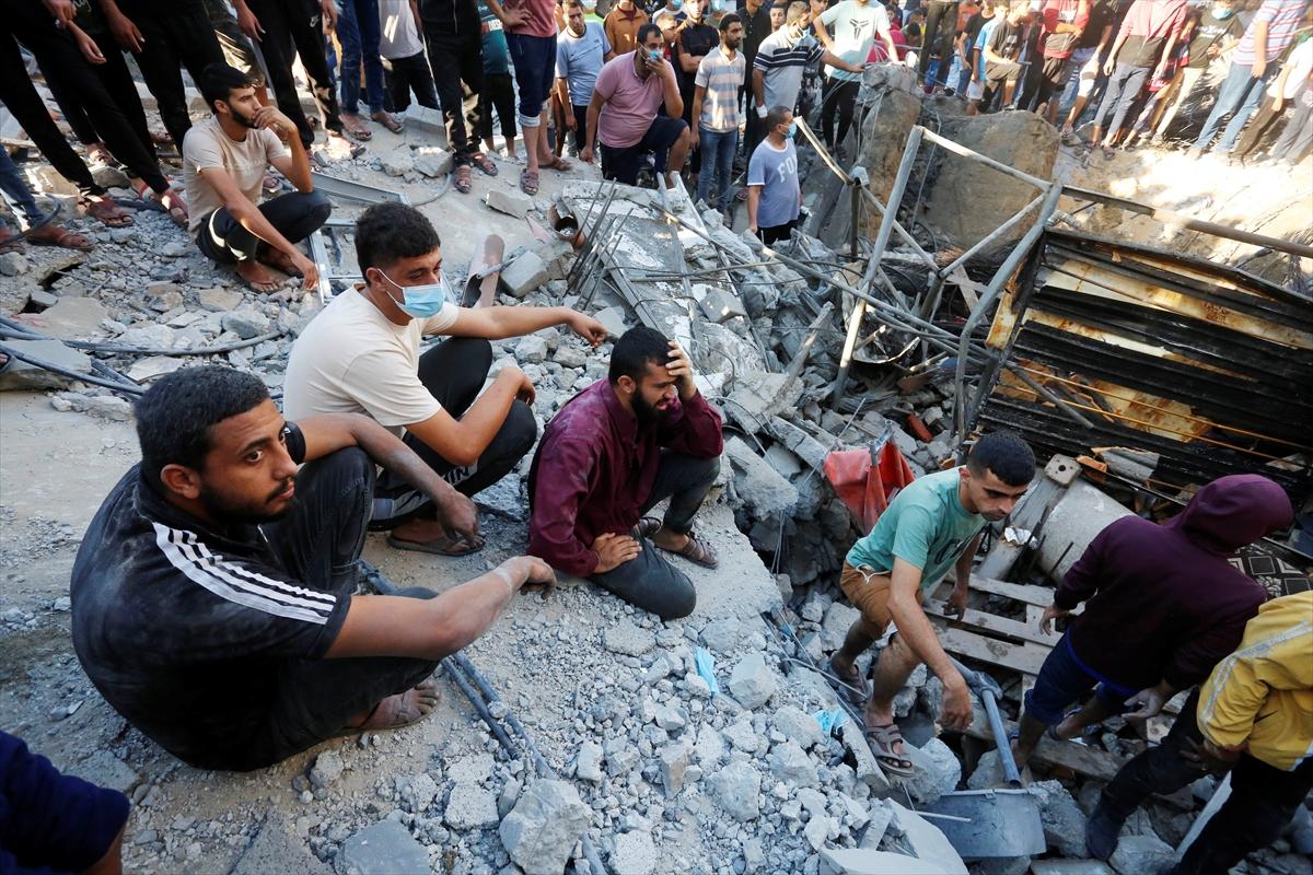 İsrail-Filistin savaşında 15'inci gün! Saldırı sonrası Gazze'den acı kareler...