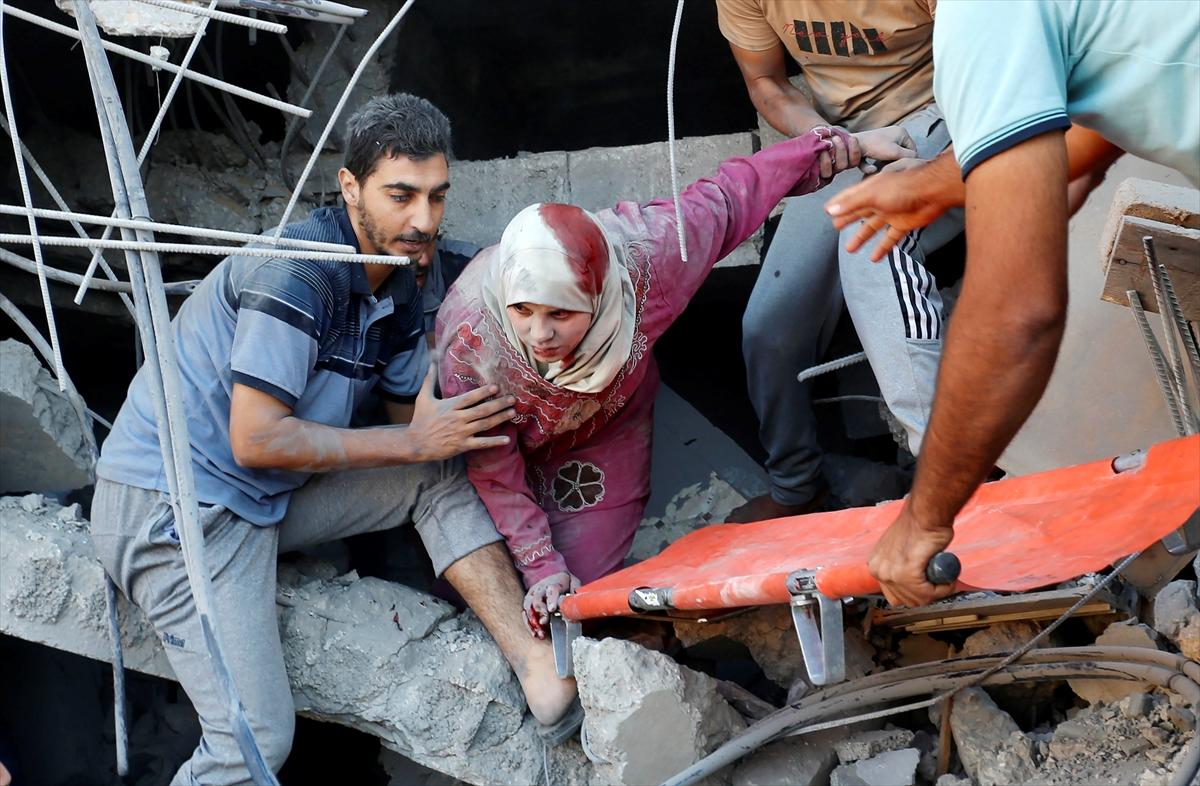 İsrail-Filistin savaşında 15'inci gün! Saldırı sonrası Gazze'den acı kareler...