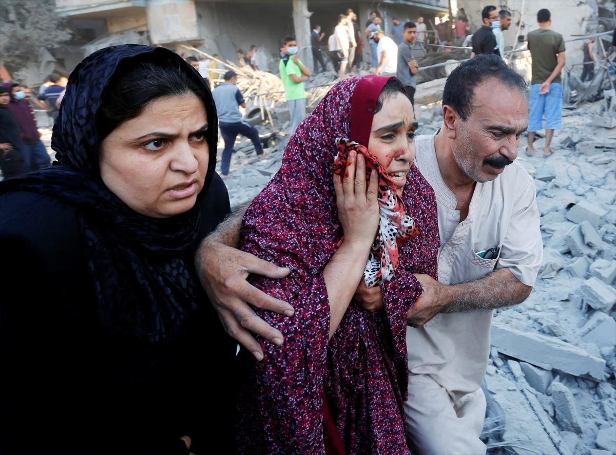 İsrail-Filistin savaşında 15'inci gün! Saldırı sonrası Gazze'den acı kareler...