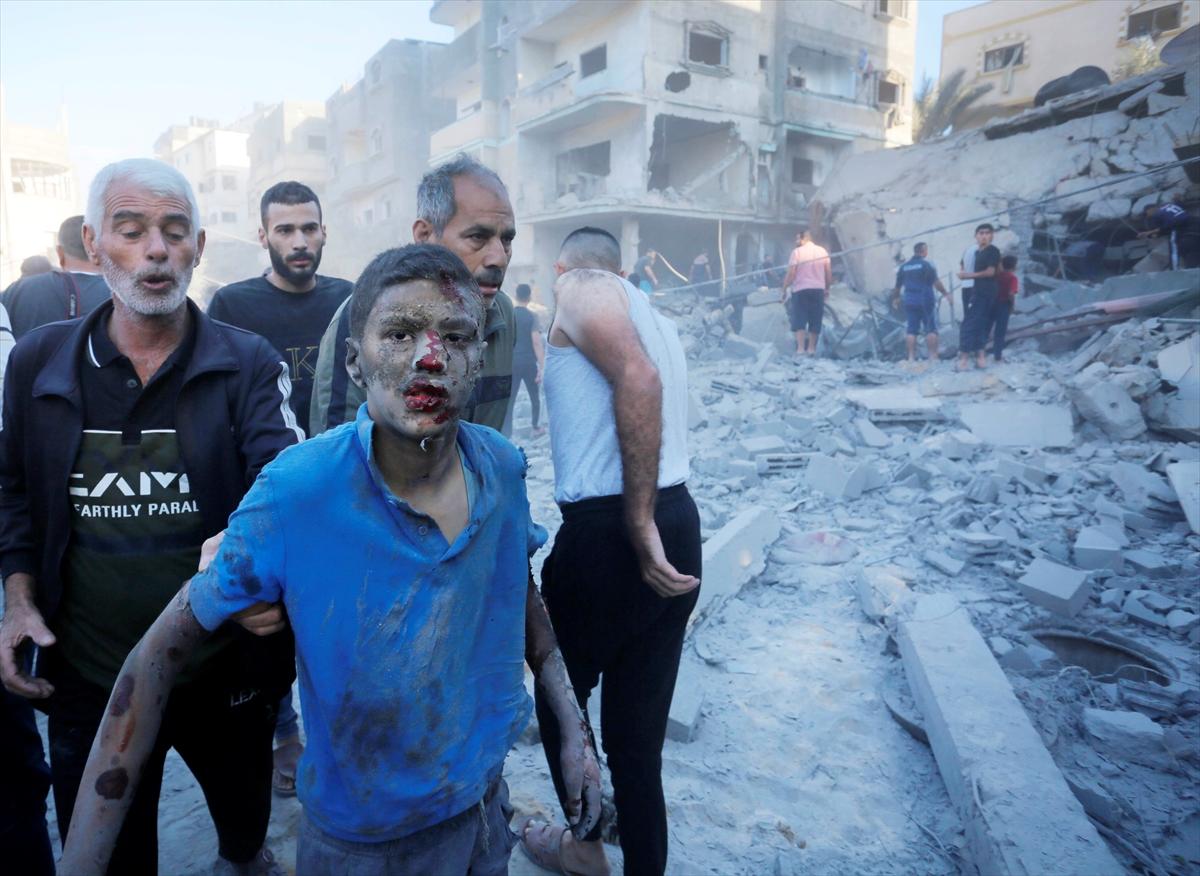 İsrail-Filistin savaşında 15'inci gün! Saldırı sonrası Gazze'den acı kareler...