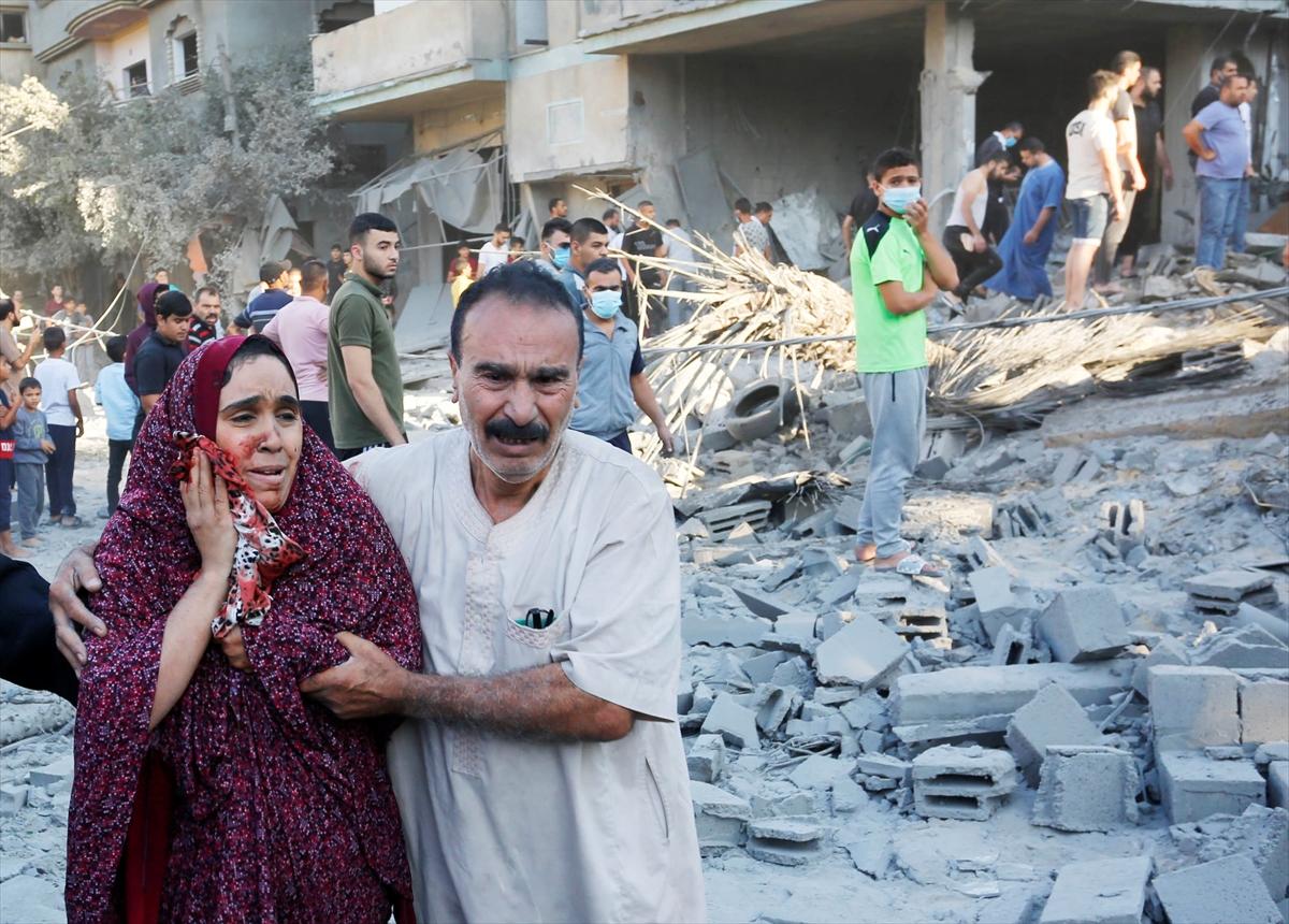 İsrail-Filistin savaşında 15'inci gün! Saldırı sonrası Gazze'den acı kareler...