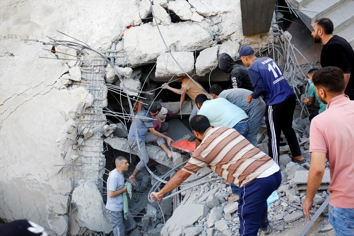 İsrail-Filistin savaşında 15'inci gün! Saldırı sonrası Gazze'den acı kareler...