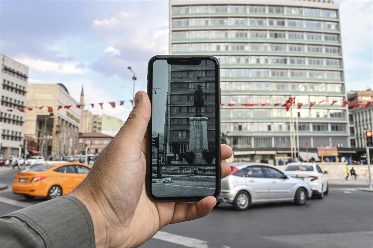 Cumhuriyet'in 100 yıllık başkenti! Eski ve yeni halleri aynı karede birleştirildi...