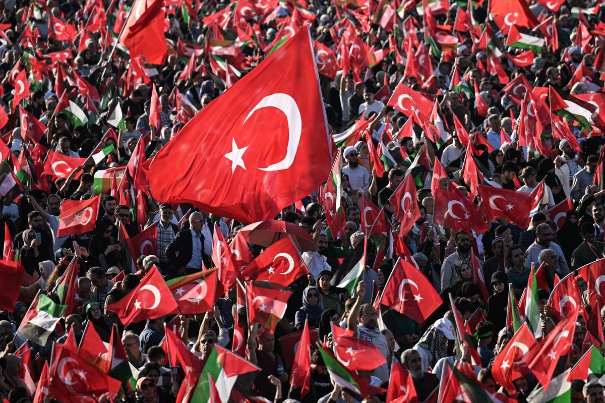 Türkiye'den Gazze'ye destek: Milyonlar Büyük Filistin Mitingi'nde buluştu!