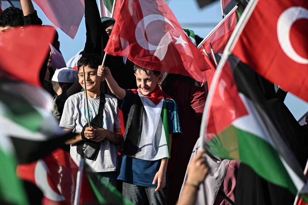 Türkiye'den Gazze'ye destek: Milyonlar Büyük Filistin Mitingi'nde buluştu!