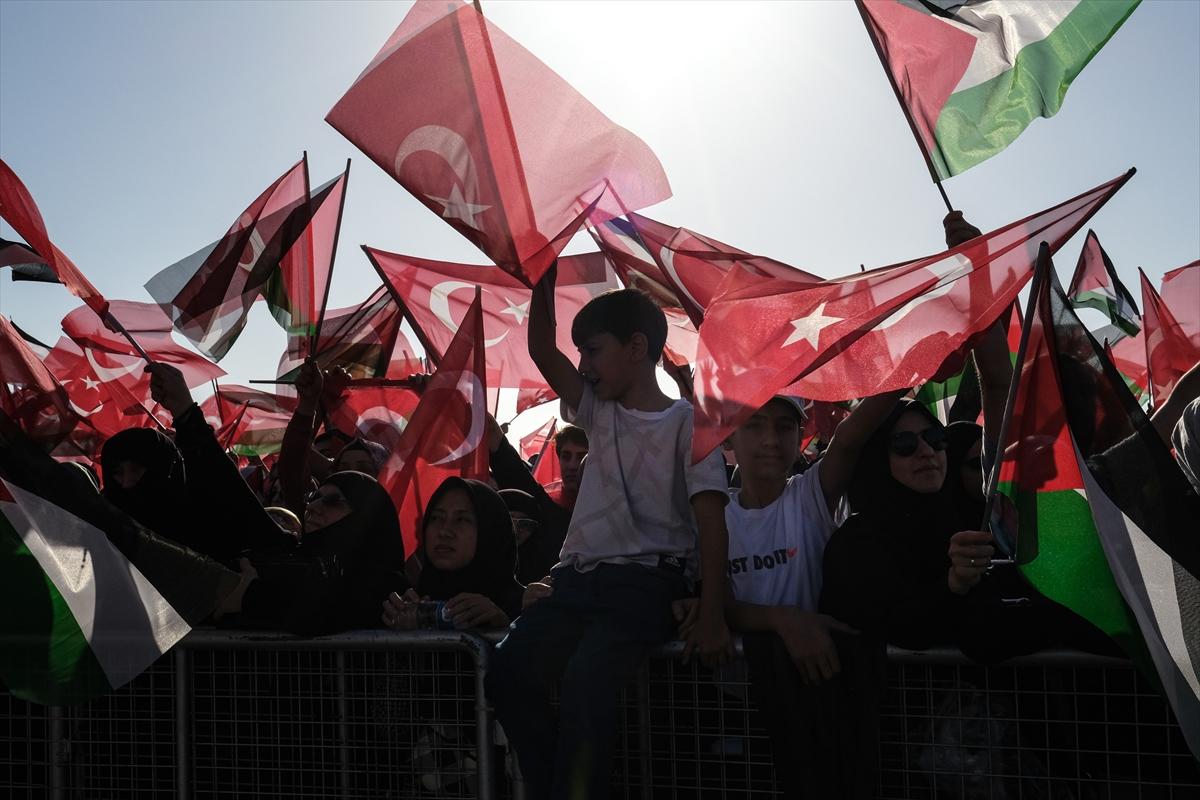 Türkiye'den Gazze'ye destek: Milyonlar Büyük Filistin Mitingi'nde buluştu!