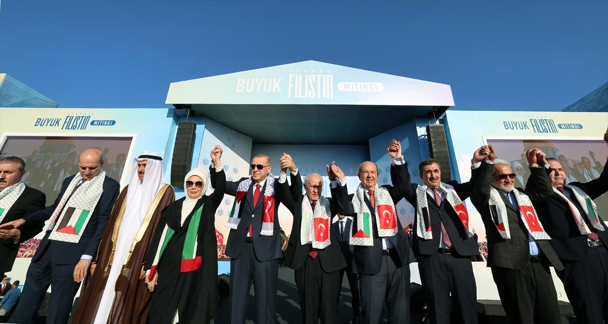 Türkiye'den Gazze'ye destek: Milyonlar Büyük Filistin Mitingi'nde buluştu!