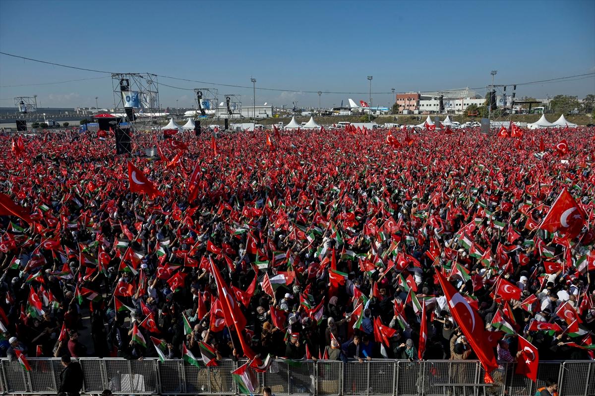 Türkiye'den Gazze'ye destek: Milyonlar Büyük Filistin Mitingi'nde buluştu!
