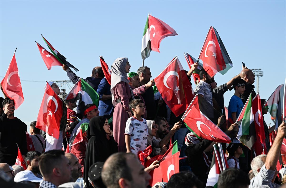 Türkiye'den Gazze'ye destek: Milyonlar Büyük Filistin Mitingi'nde buluştu!