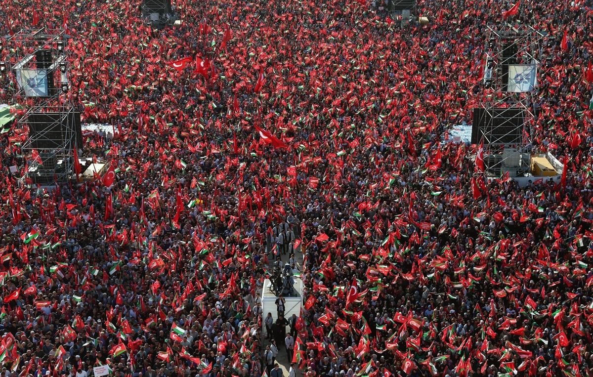 Türkiye'den Gazze'ye destek: Milyonlar Büyük Filistin Mitingi'nde buluştu!