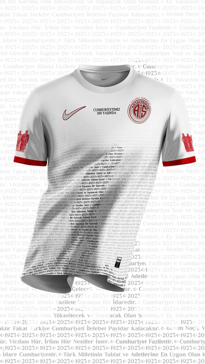 Takımların Cumhuriyet'in 100. yılına özel formaları
