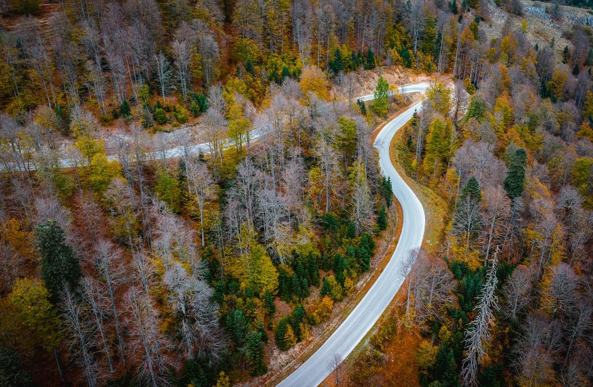 Saklı cennet Yedigöller'de sonbaharla birlikte renk cümbüşü yaşanıyor
